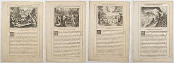Nicolas Fontaine (1625–1709) - Set of 4: The Destruction of