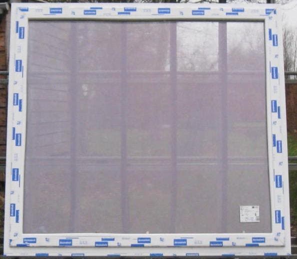 pvc raam ,chassis ,venster , kozijn 177 x 165 wit, Bricolage & Construction, Châssis & Portes coulissantes, Enlèvement ou Envoi