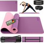Yogamat - Fitness mat - Sportmat - Yoga mat extra dik - Roze, Verzenden, Nieuw