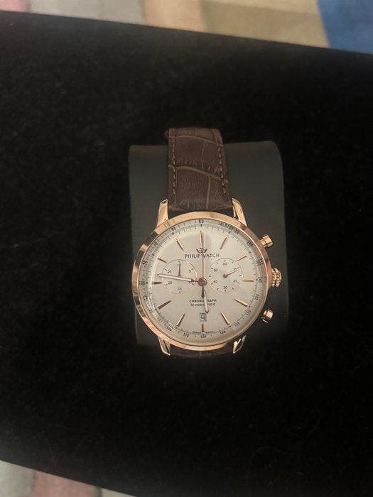 Philip Watch - Sunray 41mm Chrono Silver Dial - Sans prix de, Handtassen en Accessoires, Horloges | Heren
