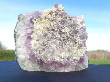 Unieke Amethyst met witte calciet, kwarts en bariet., Collections