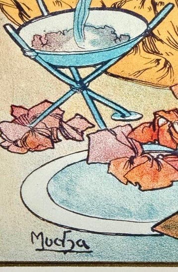 Marie Alphonse Mucha - “Salammbô, 1897”. Gesigneerd in de, Antiek en Kunst