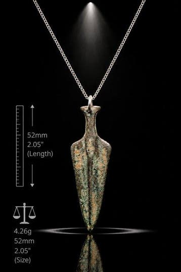 Viking periode Brons “Het Zwaard van de Krijger”