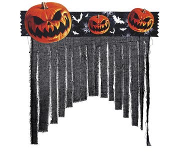Halloween Deurgordijn Pompoenen, Verzenden, Nieuw
