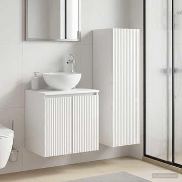 vidaXL Badkamermeubel Set 2 st Hoogglans Wit 33 x 34,5 x 100, Maison & Meubles, Tables | Coiffeuses, Verzenden
