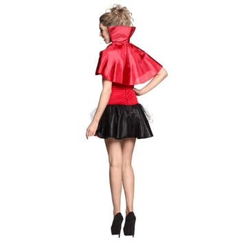 Halloween Vampier Kostuum Rood Zwart, Verzenden
