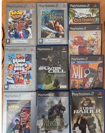 Sony - PlayStation 2 - PlayStation 2 avec 10 jeux, deux, Nieuw