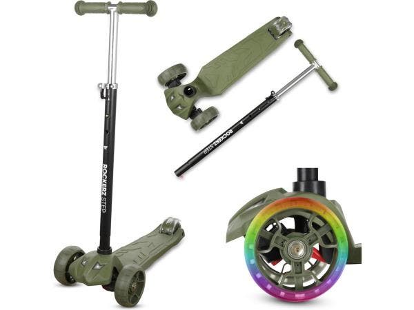 Veiling - Rockerz Kinderstep met lichtgevende wielen Army, Fietsen en Brommers, Steps