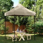 vidaXL Partytent Taupe 200 x 200 x 306 cm Oxford Stof, Verzenden, Nieuw
