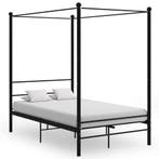 vidaXL Hemelbedframe metaal zwart 140x200 cm, Huis en Inrichting, Verzenden, Nieuw