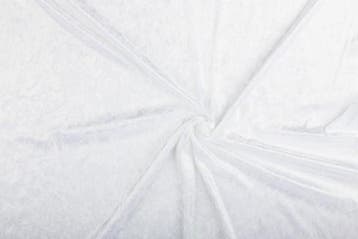 Fluweel stof wit stof - 10m rol - Velours stretch, Hobby en Vrije tijd, Stoffen en Lappen, Verzenden, Nieuw