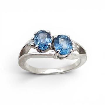 Sans prix de réserve - Bague Argent - Topaz-Diamonds, Nieuw