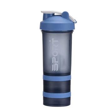 Fitnessbeker met proteinecompartement - 550ml, Ophalen of Verzenden