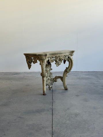 Console - Bois - style Louis XV, Antiquités & Art