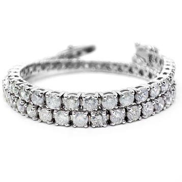 Zonder minimumprijs - Armband - 14 karaat Witgoud - 4.00ct., Nieuw