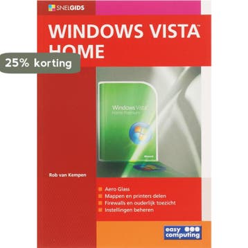 Snelgids Windows Vista Home 9789045639123 Van Kempen Rob, Verzenden, Van Kempen Rob