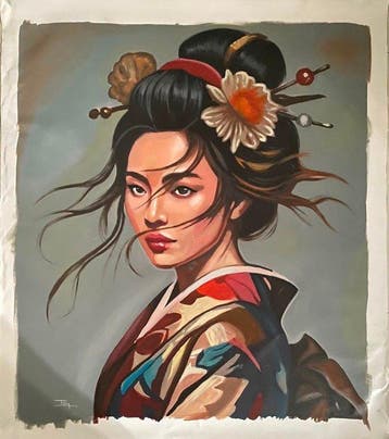 TA Duy Tung (1961) - LArt du Silence 120 106 cm, Antiek en Kunst