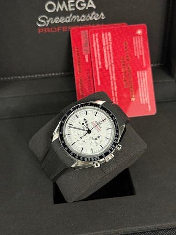 Omega - Speedmaster Professional Moonwatch White -, Handtassen en Accessoires, Horloges | Heren, Nieuw