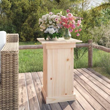 vidaXL Bloemenstandaard 40x40x60 cm massief grenenhout, Verzenden