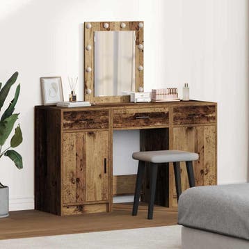 vidaXL Kaptafel Bruin 50 x 41 x 135 cm Bewerkt hout, Verzenden, Nieuw