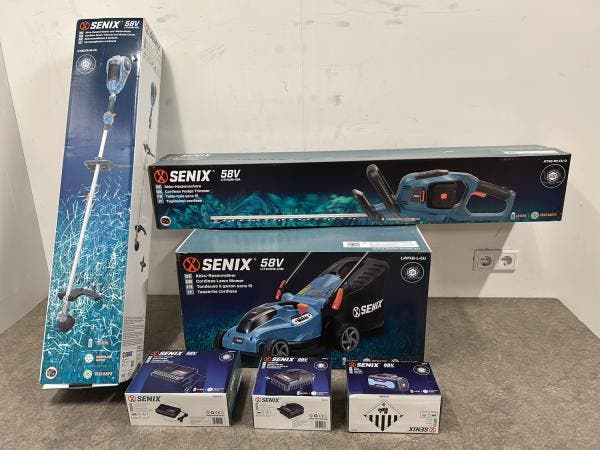 Veiling - Senix accu tuinonderhoudsset 6-delig, Jardin & Terrasse, Outils à main