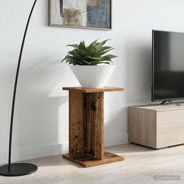 vidaXL Plantenstand 2 st Oud hout 25 x 25,5 x 40,5 cm, Verzenden, Nieuw