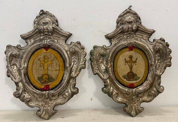 Scuola lombardo-emiliana (XVIII) - Memento mori con emblemi