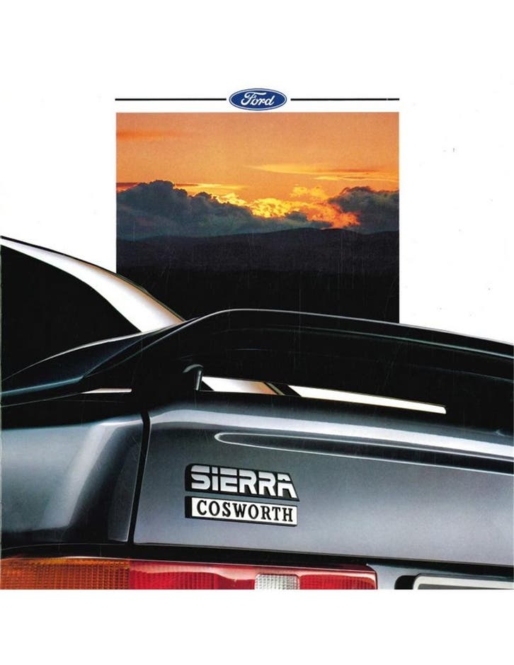 1988 FORD SIERRA COSWORTH BROCHURE NEDERLANDS, Boeken, Auto's | Folders en Tijdschriften