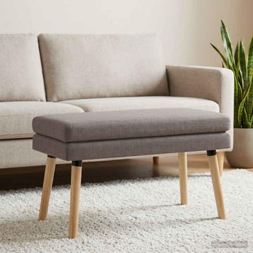 vidaXL Dubbel-laags bank Taupe 80 x 40 x 47 cm Stof, Verzenden, Nieuw