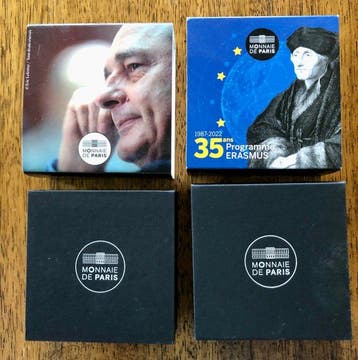 Frankrijk. 2 Euro 2022 Jacques Chirac + Erasmus (2