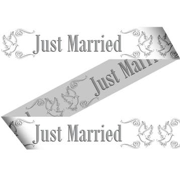 Afzetlint Just Married 15m, Verzenden, Nieuw