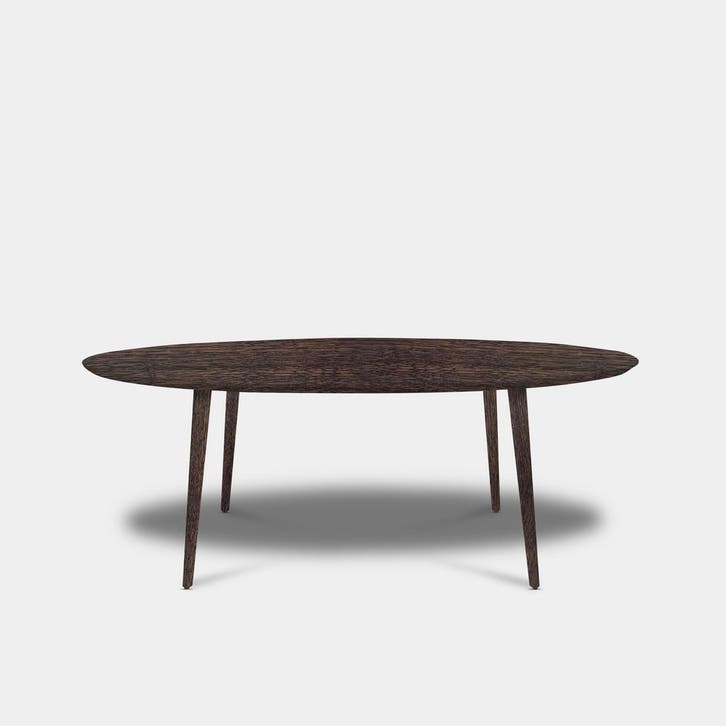Tafel Ovaal Eikenhout  Konisch  200x100, Huis en Inrichting, Tafels | Eettafels