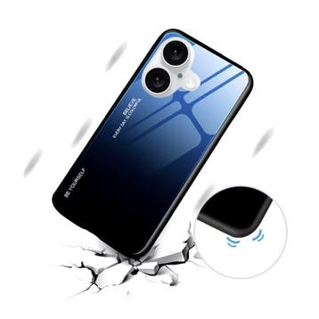 iPhone 13 Mini Hoesje Gradient - TPU en 9H Glas - Shockproof, Verzenden