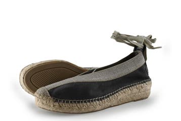 Shabbies Amsterdam Espadrilles in maat 38 Grijs, Espadrilles, Shabbies Amsterdam, Verzenden, Zo goed als nieuw