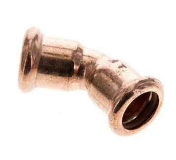 Raccord à sertir coudé 45deg - 15mm Femelle - Alliage de, Verzenden, Nieuw