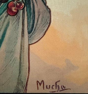 Marie Alphonse Mucha - “Fruit, 1897”.