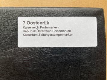 Oostenrijk 1853/1985 - Verzameling in een mooi Zelfgemaakt, Gestempeld