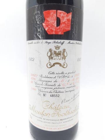 1972 Chateau Mouton Rothschild - Bordeaux, Pauillac 2ème, Collections