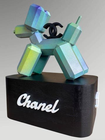 Artiluxx - Geometric Balloon Dog – Chanel Edition