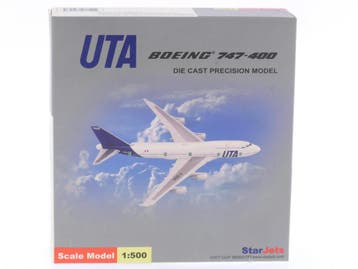 Schaal 1:500 StarJets SJUTA043 UTA Boeing 747-400 Reg. F-..., Ophalen of Verzenden