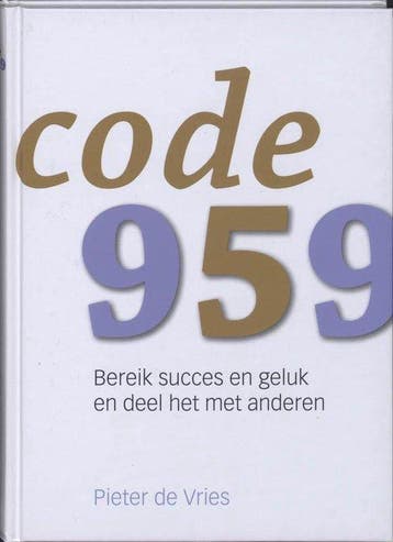 Code 959 - de Vries, Livres, Verzenden