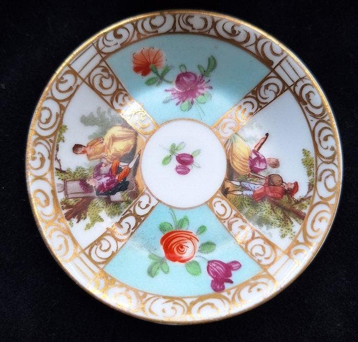 Carl Thieme - Kop en schotel - Porselein, Antiek en Kunst, Antiek | Glaswerk en Kristal