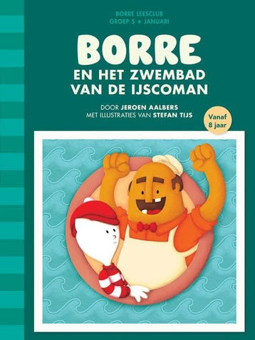 Borre en het zwembad van de ijscoman / De Gestreepte Boekjes, Verzenden, Zo goed als nieuw, Jeroen Aalbers