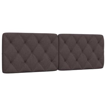 vidaXL Hoofdbordkussen 160 cm stof donkerbruin, Verzenden