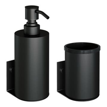 Zeepdispenser en Beker BRAUER Model A Incl. Wand Ophanging, Ophalen of Verzenden, Nieuw, Bad