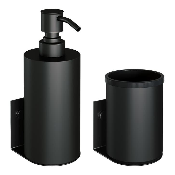 Zeepdispenser en Beker BRAUER Model A Incl. Wand Ophanging, Bricolage & Construction, Sanitaire, Enlèvement ou Envoi