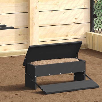 vidaXL Kip trekvoeder Zwart 48,5 x 39,5 x 19 cm 5 kg, Verzenden, Nieuw