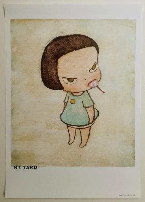 Yoshitomo Nara - Lollipop, Antiek en Kunst, Kunst | Tekeningen en Fotografie