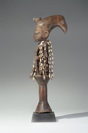 Een houten sculptuur - Eshu - Yoruba - Nigeria (Zonder