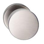Intersteel Knop rond vast op rozet staal + 7mm nok RVS, Ophalen of Verzenden, Nieuw